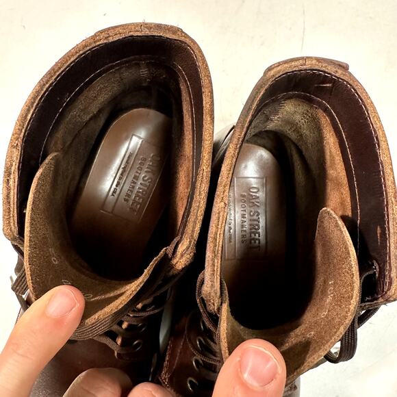 EXCELLENT Oak Street Bootmakers Field Boot Plain Toe Brown Chromexcel 10.5 - Picture 9 of 13